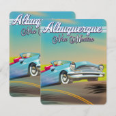 Reisposter Albuquerque New Mexico. (Voorkant / Achterkant)