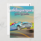 Reisposter Albuquerque New Mexico Briefkaart (Voorkant / Achterkant)