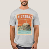 Reisposter Alcatraz Gevangenis T-shirt (Voorkant)