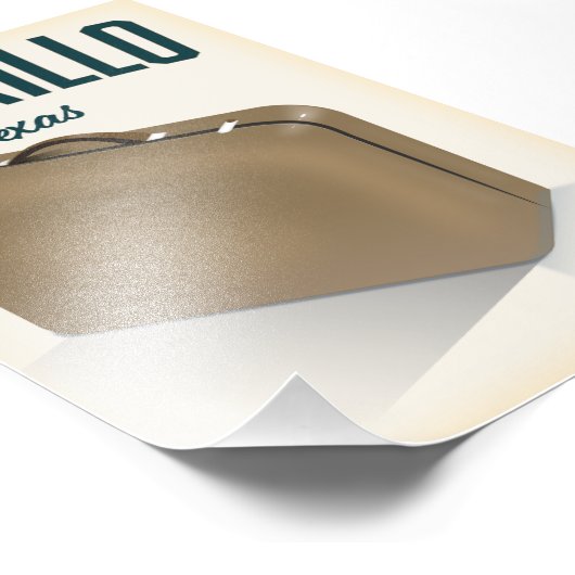 Reisposter Amarillo texas Foto Afdruk (Hoek)