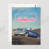 Reisposter Anaheim California Briefkaart (Voorkant / Achterkant)