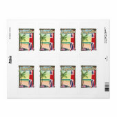 Reisposter Anguilla British Territory Etiket (Full Sheet)