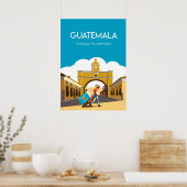 Reisposter Antigua Guatemala Poster (Keuken)
