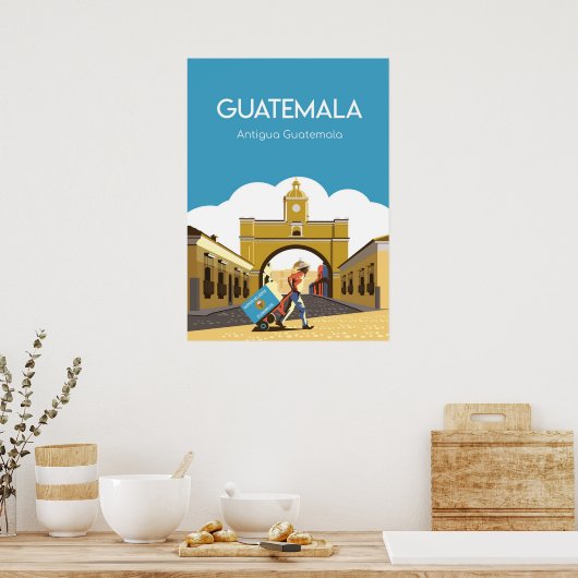 Reisposter Antigua Guatemala Poster (Keuken)