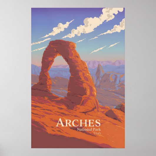 Reisposter Arches National Park Poster (Voorkant)