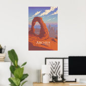 Reisposter Arches National Park Poster (Thuiskantoor)