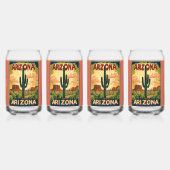 Reisposter Arizona Blikvorm Glas (Voorkant)