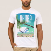 Reisposter Aruba Hammock T-shirt (Voorkant)