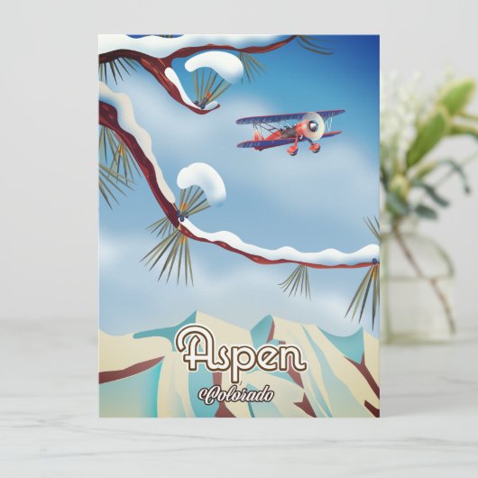 Reisposter Aspen Colorado (Staand voorkant)