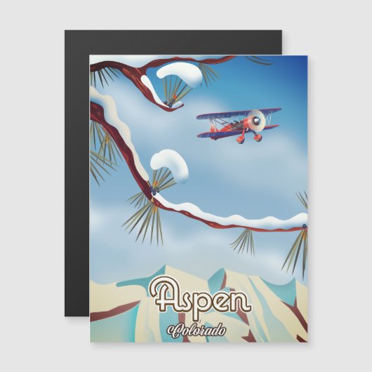 Reisposter Aspen Colorado (Voorkant / Achterkant)