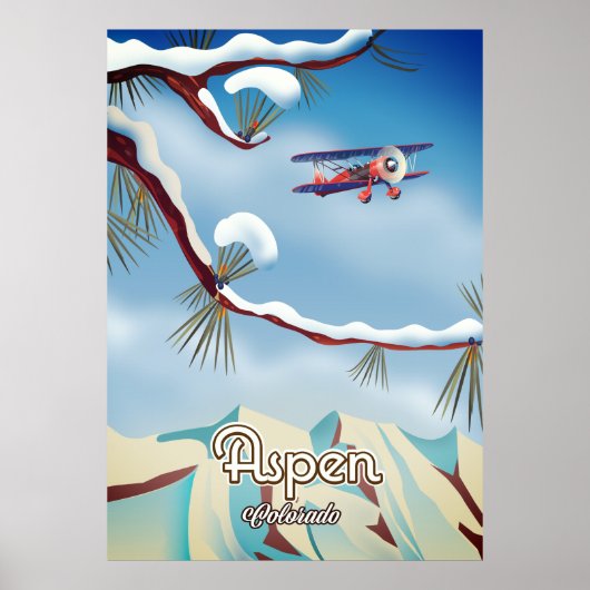 Reisposter Aspen Colorado Poster (Voorkant)