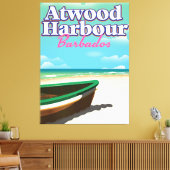 Reisposter Atwood Harbor Bahamas Canvas Afdruk (Insitu (Woonkamer))