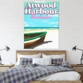 Reisposter Atwood Harbor Bahamas Canvas Afdruk (Insitu (Slaapkamer))