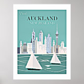Reisposter Auckland, Nieuw-Zeeland Poster (Voorkant)