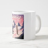 Reisposter Avoriaz France Ski Grote Koffiekop (Voorkant rechts)