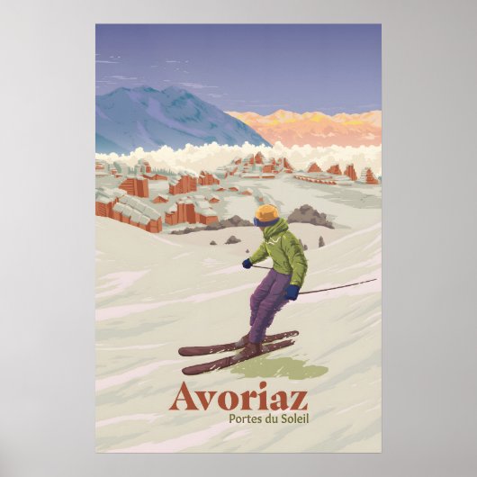 Reisposter Avoriaz Ski Resort Poster (Voorkant)