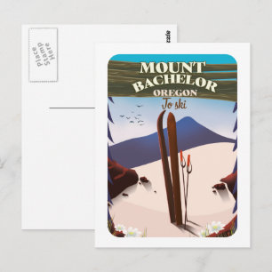 Reisposter Bachelor Oregon Ski Briefkaart