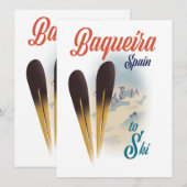 Reisposter Baqueira Spanje (Voorkant / Achterkant)