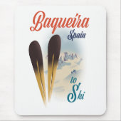 Reisposter Baqueira Spanje Muismat (Voorkant)
