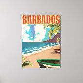 Reisposter Barbados Canvas Afdruk (Voorkant)