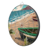 Reisposter Barbados Dartbord (Voorkant Rechts)