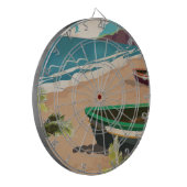 Reisposter Barbados Dartbord (Voorkant Links)