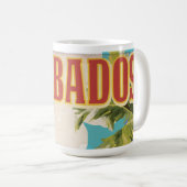 Reisposter Barbados Koffiemok (Voorkant rechts)