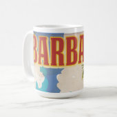 Reisposter Barbados Koffiemok (Voorkant links)