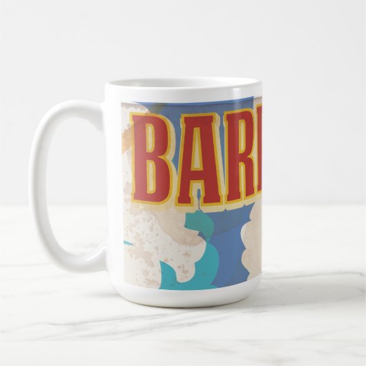 Reisposter Barbados Koffiemok (Links)