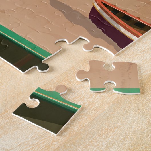 Reisposter Barbados Legpuzzel (Zijkant)