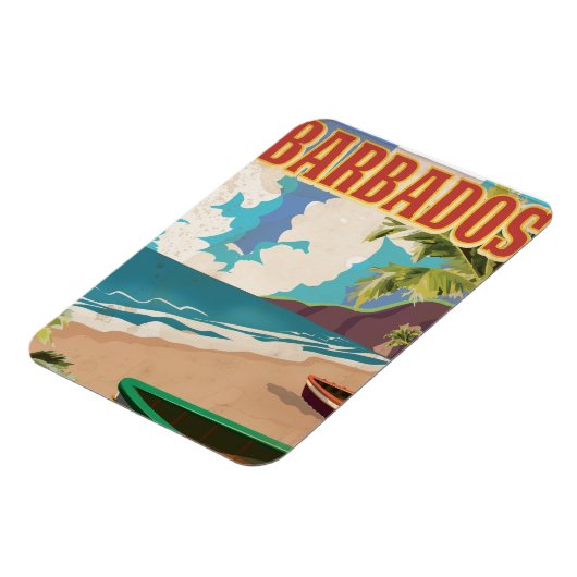 Reisposter Barbados Magneet (Linkerzijde)