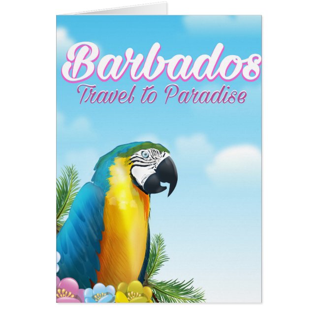 Reisposter Barbados Parrot (Voorkant)