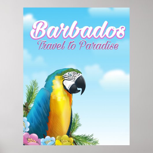 Reisposter Barbados Parrot Poster (Voorkant)