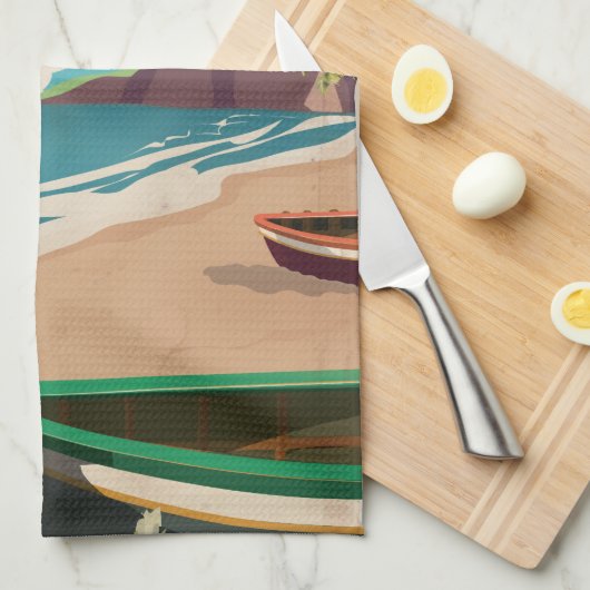 Reisposter Barbados Theedoek (Quarter Fold)