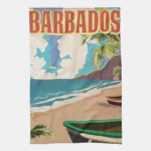 Reisposter Barbados Theedoek (Verticaal)