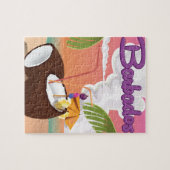 Reisposter Barbados Vacation Cartoon Legpuzzel (Horizontaal)