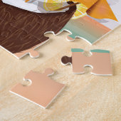 Reisposter Barbados Vacation Cartoon Legpuzzel (Zijkant)