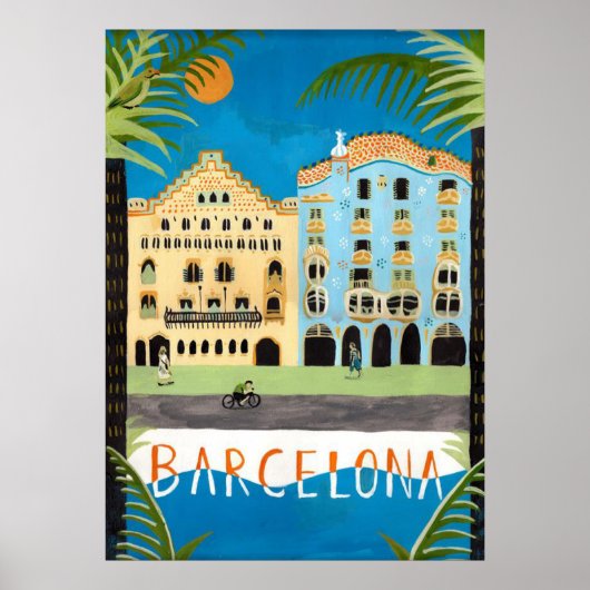 Reisposter, Barcelona, Spanje Poster (Voorkant)