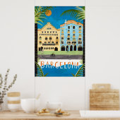 Reisposter, Barcelona, Spanje Poster (Keuken)