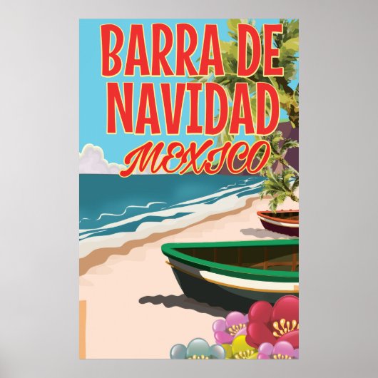 Reisposter Barra de Navidad Mexico Poster (Voorkant)