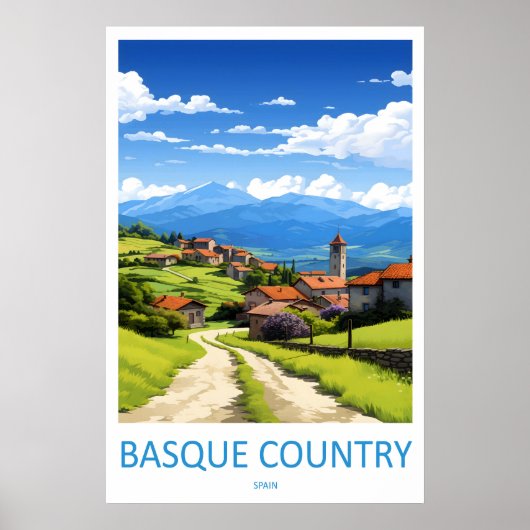 Reisposter Baskenland 1 Poster (Voorkant)