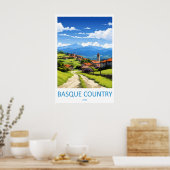 Reisposter Baskenland 1 Poster (Keuken)