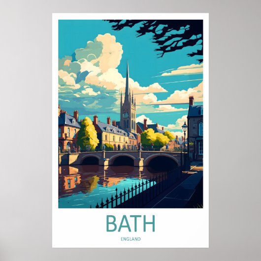 Reisposter Bath Engeland 1 Poster (Voorkant)