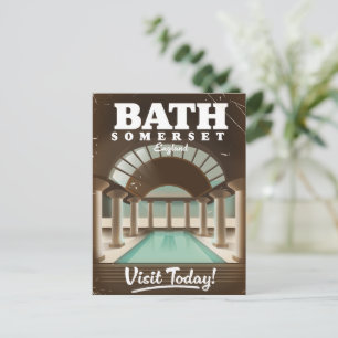 Reisposter Bath Somerset Engeland Uitnodiging Briefkaart