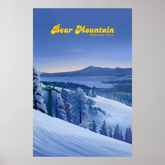 Reisposter Bear Mountain Ski Resort Poster (Voorkant)