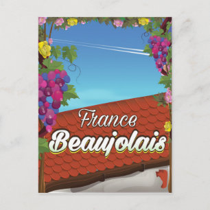 Reisposter Beaujolais France Briefkaart