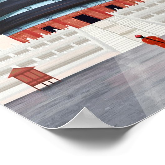 Reisposter Beijing China Poster (Hoek)