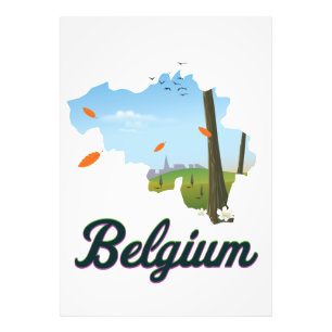Reisposter België. Foto Afdruk