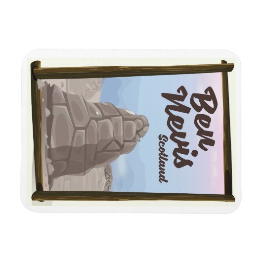 Reisposter Ben Nevis Scotland Magneet (Horizontaal)