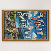 Reisposter Bezoek Zwitserland Legpuzzel (Horizontaal)